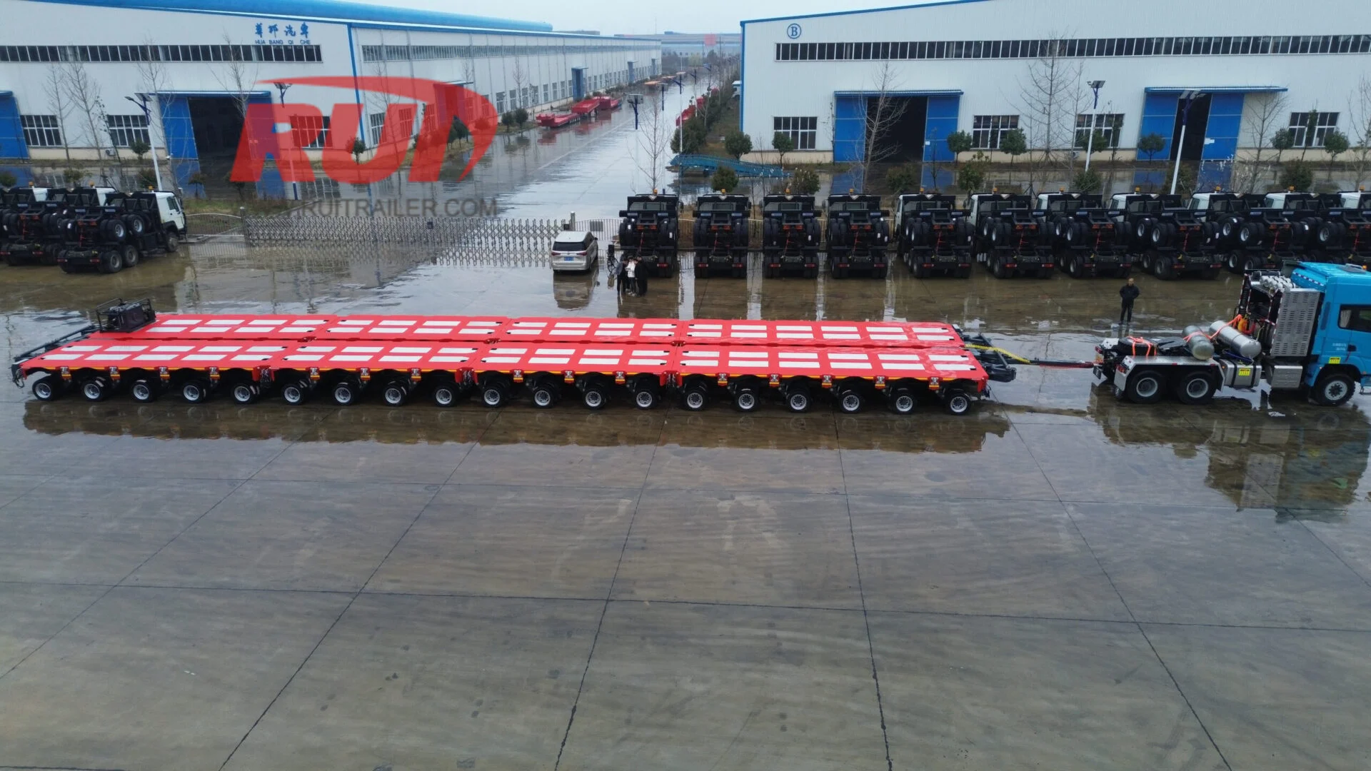 Heavy equipment at industrial site