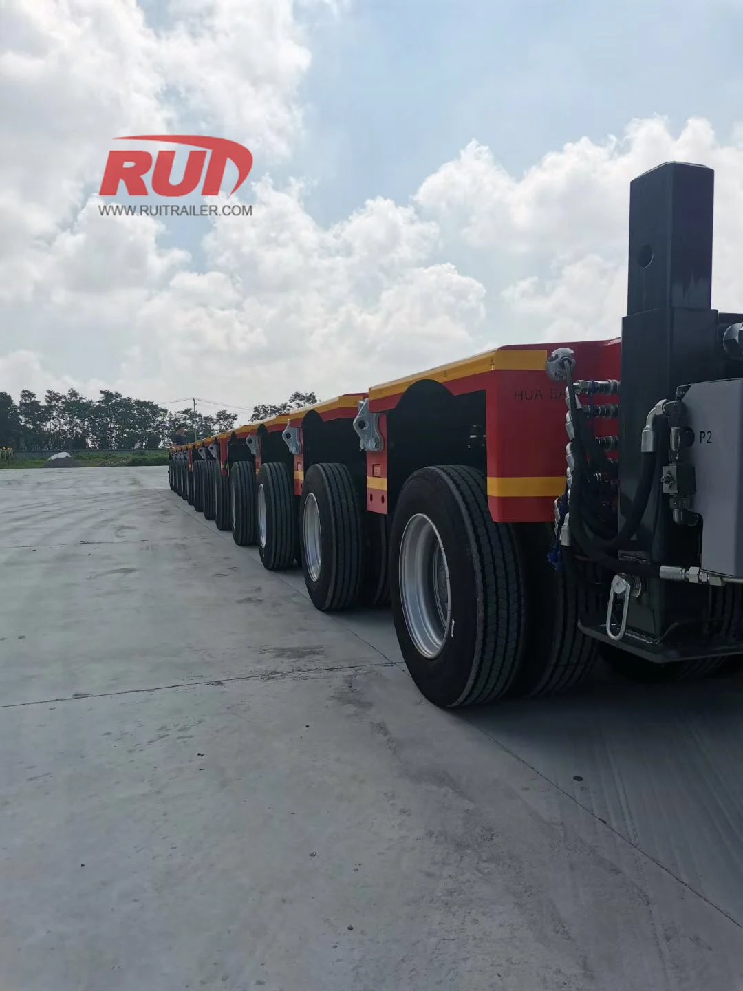 Modular Trailer with Multiple Axle Configurations