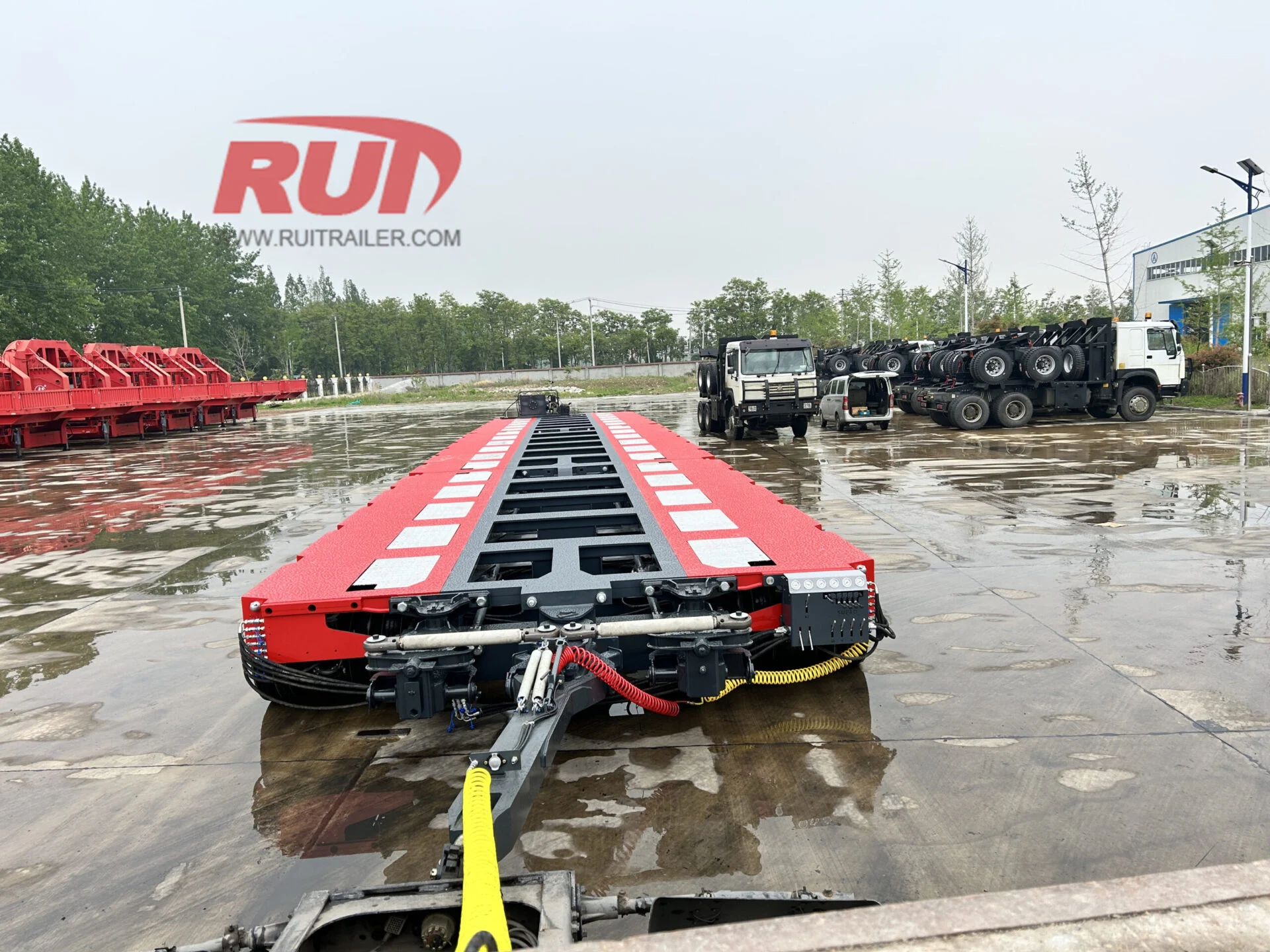 Regulatory compliant trailer on highway