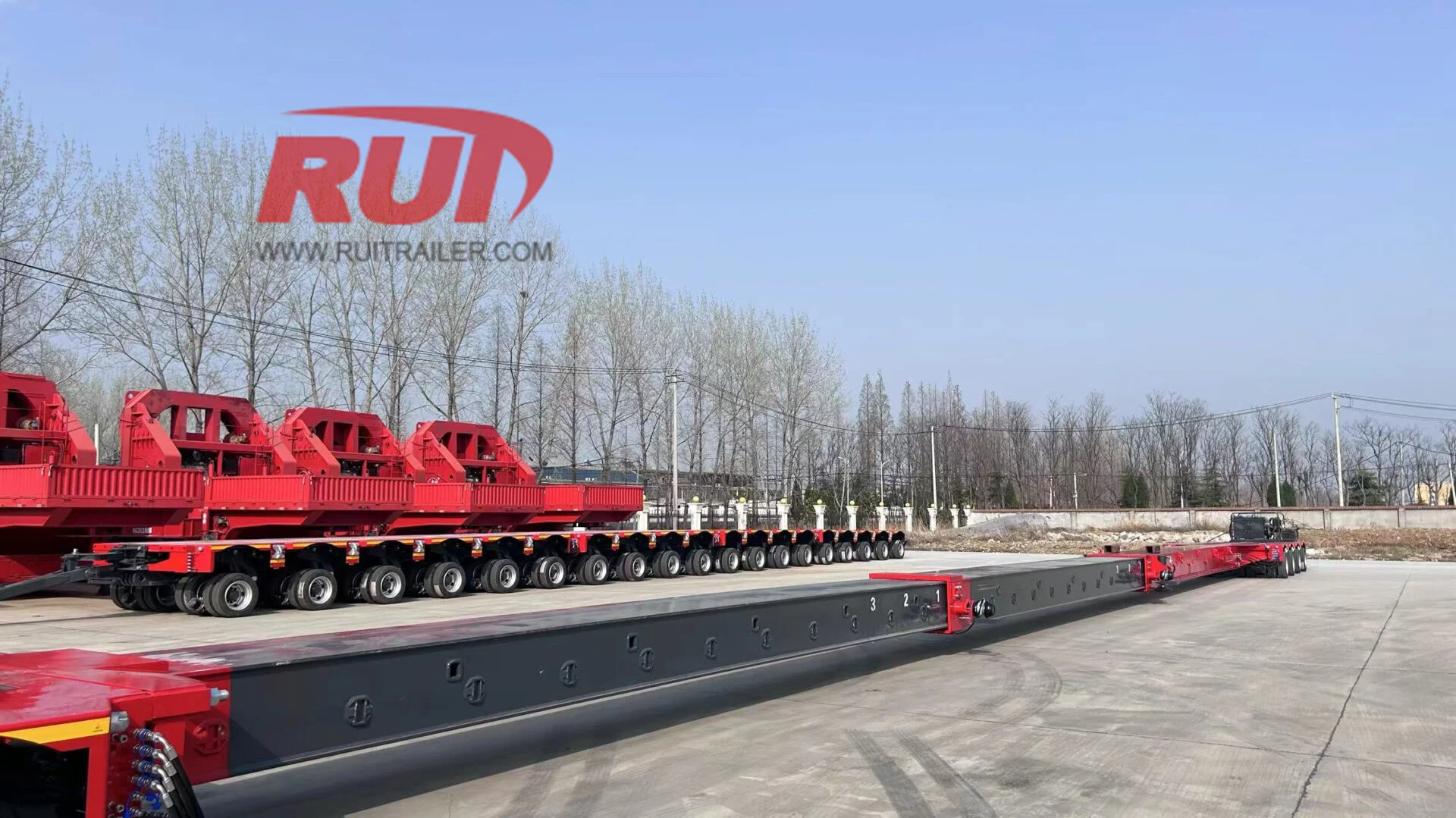 RUITRAILER hydraulic extendable windmill blade trailer