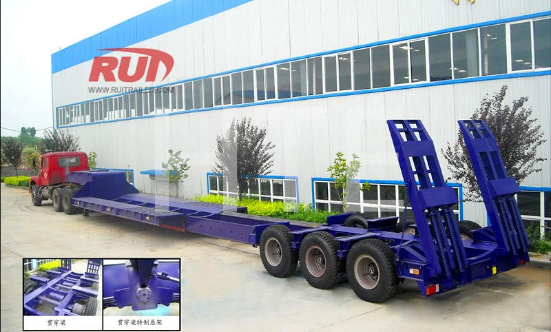 RUITRAILER Low-Bed Semi-Trailer transporting loads
