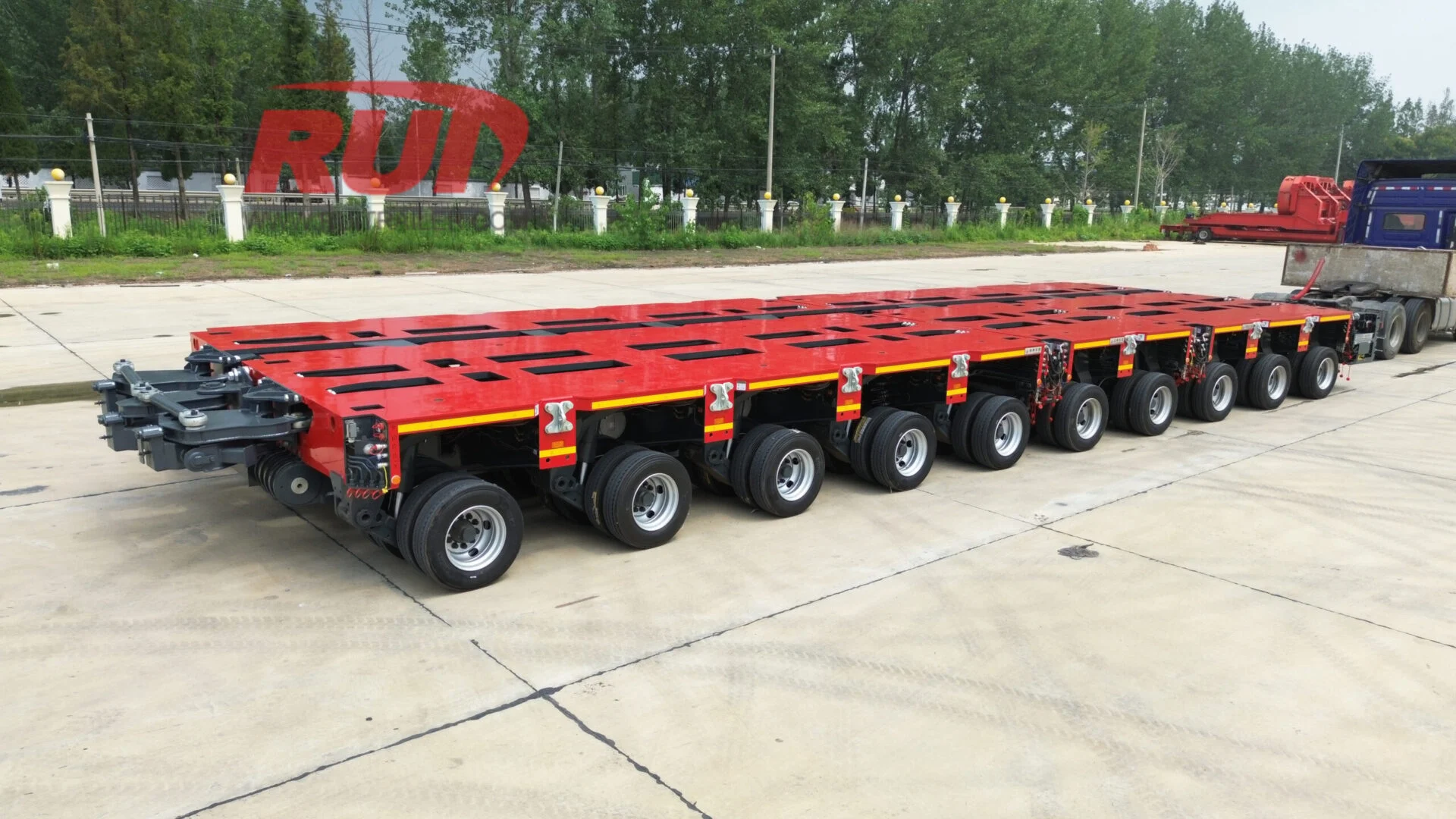 Remorqueur RUITRAILER Série Pro à double essieu, remorque basculante extra large