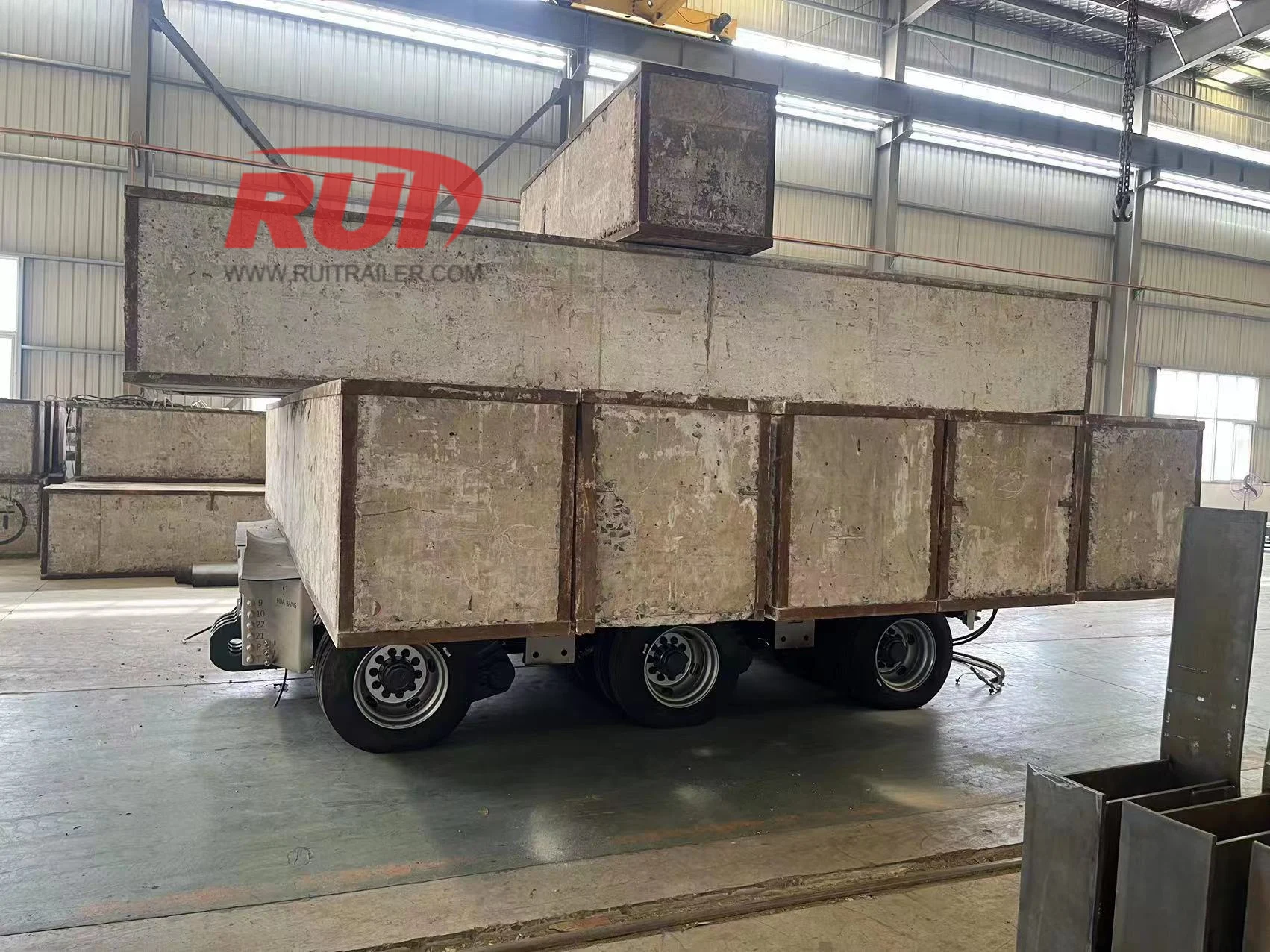 Trailer wheel and hub assembly