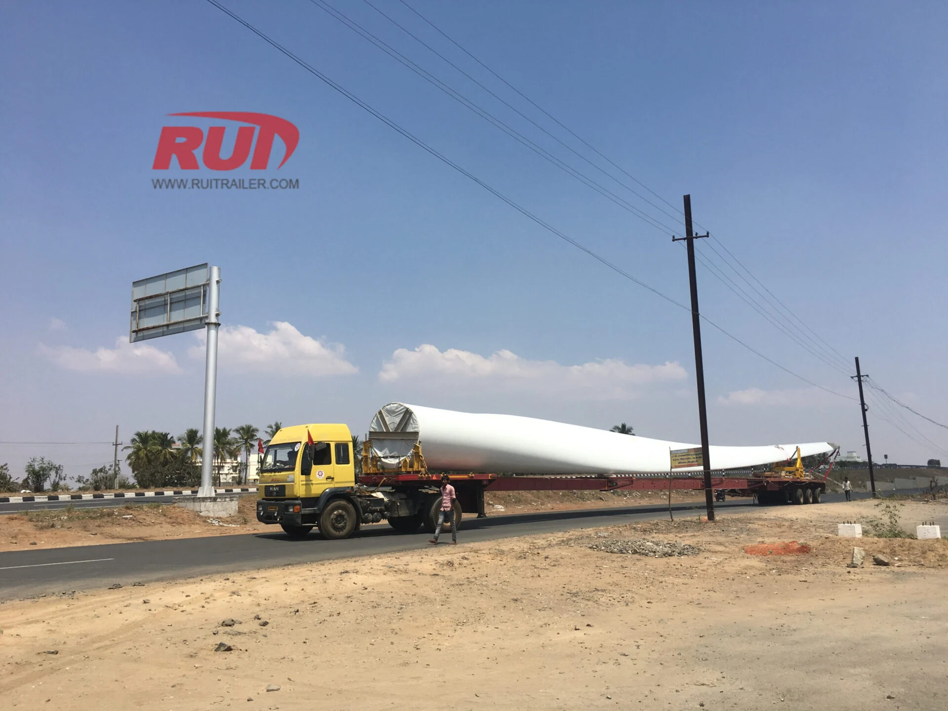 Rüzgar Türbini Kanat Römorku