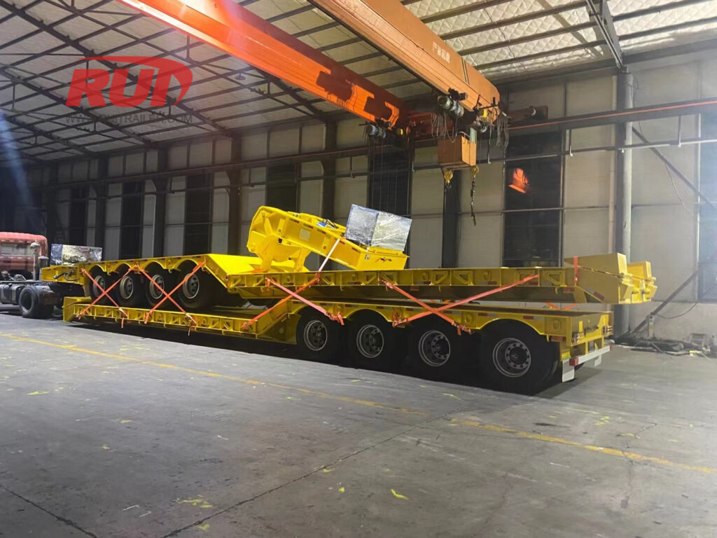 cou-de-pie hydraulique amovible à 4 essieux