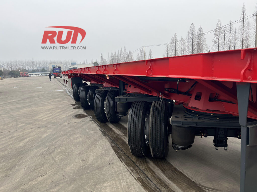 55 degree steering of wind blade trailer