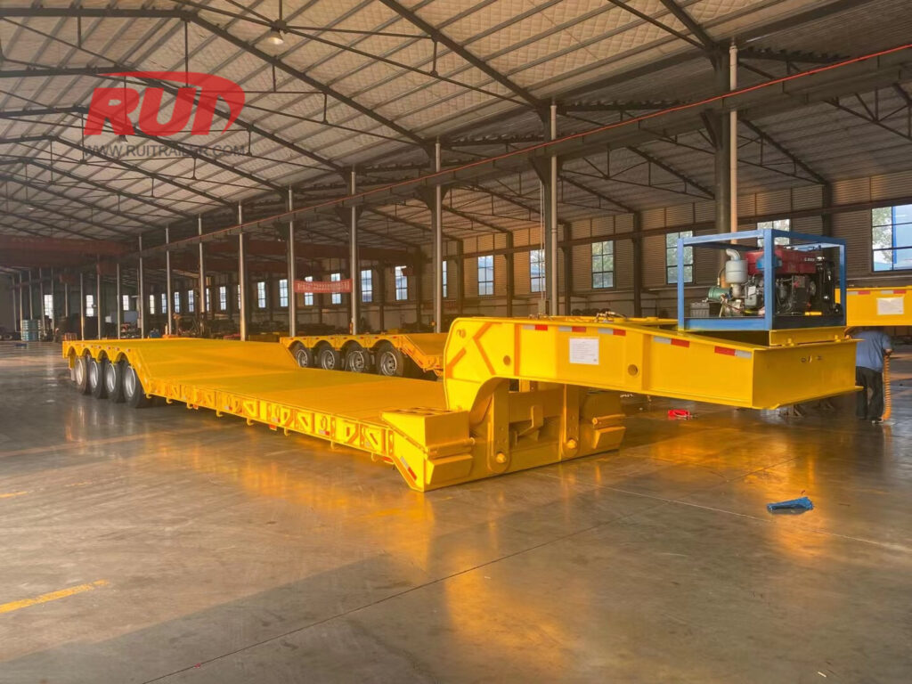 remorque à cou-de-pie détachable de 80 tonnes