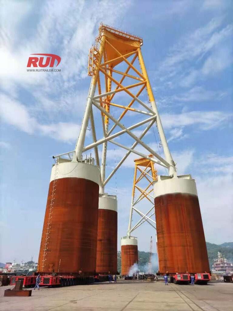 selbstfahrende modulare Transporter (spmt) Offshore-Windmühlen-Jack