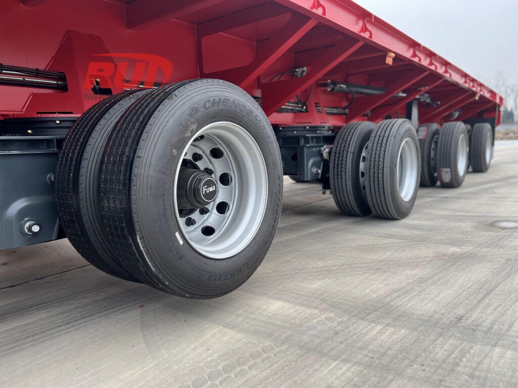 airbag suspension wind turbine blade trailer