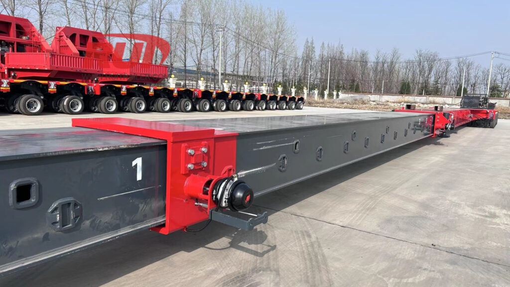 extendable wind blade trailer