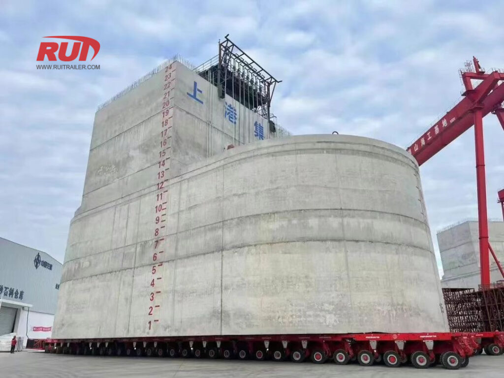 Moving massive precast concrete beams