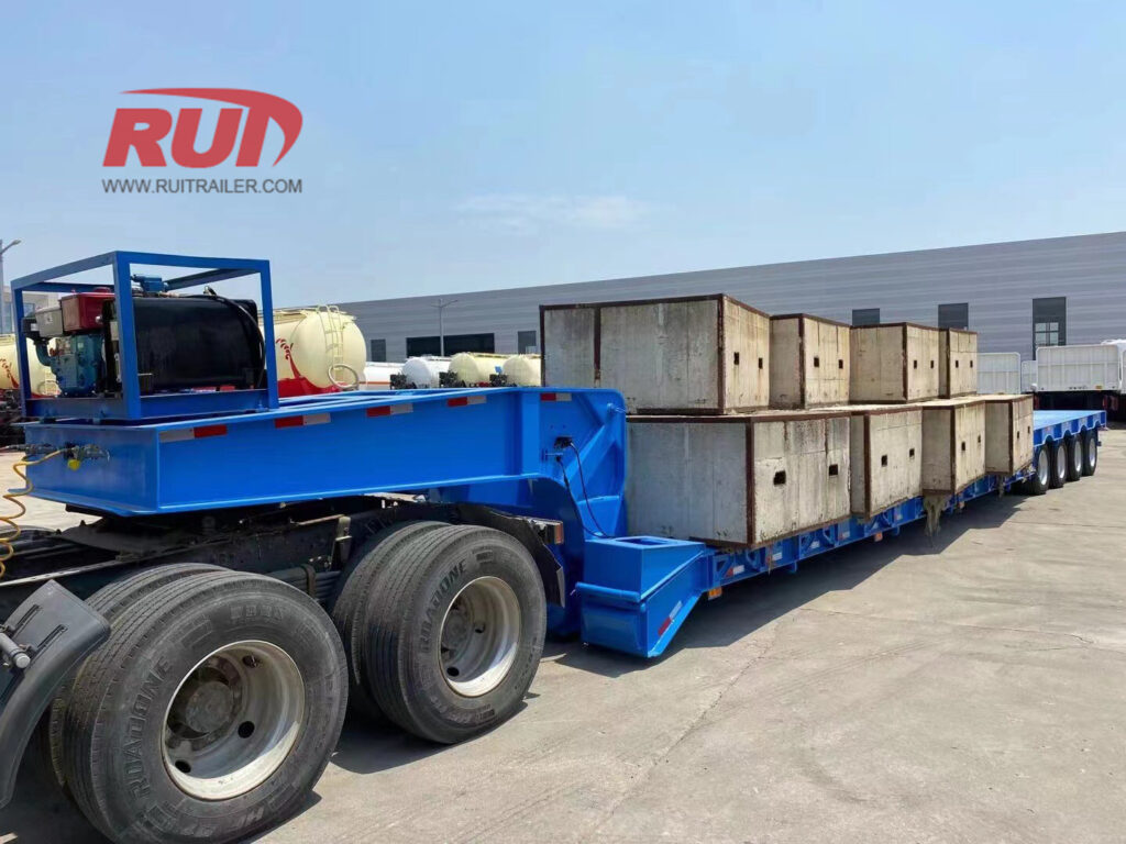 test de chargement de la remorque à cou-de-pie détachable