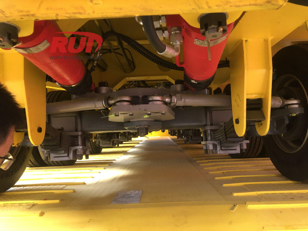 low bed trailer hydraulic steering system