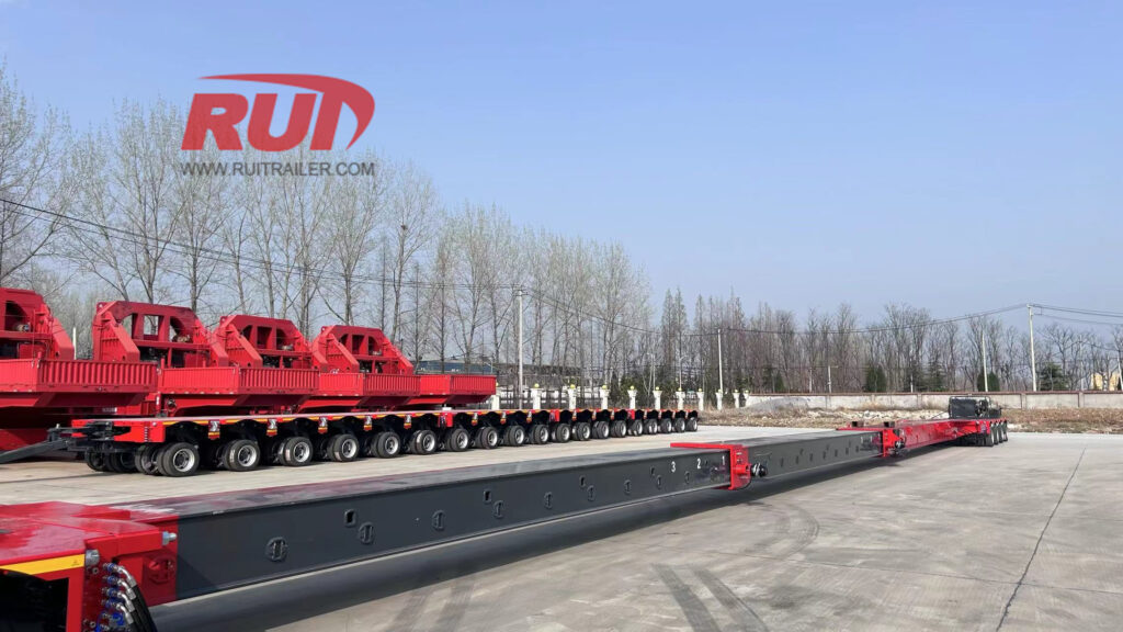 telescopic wind blade trailer