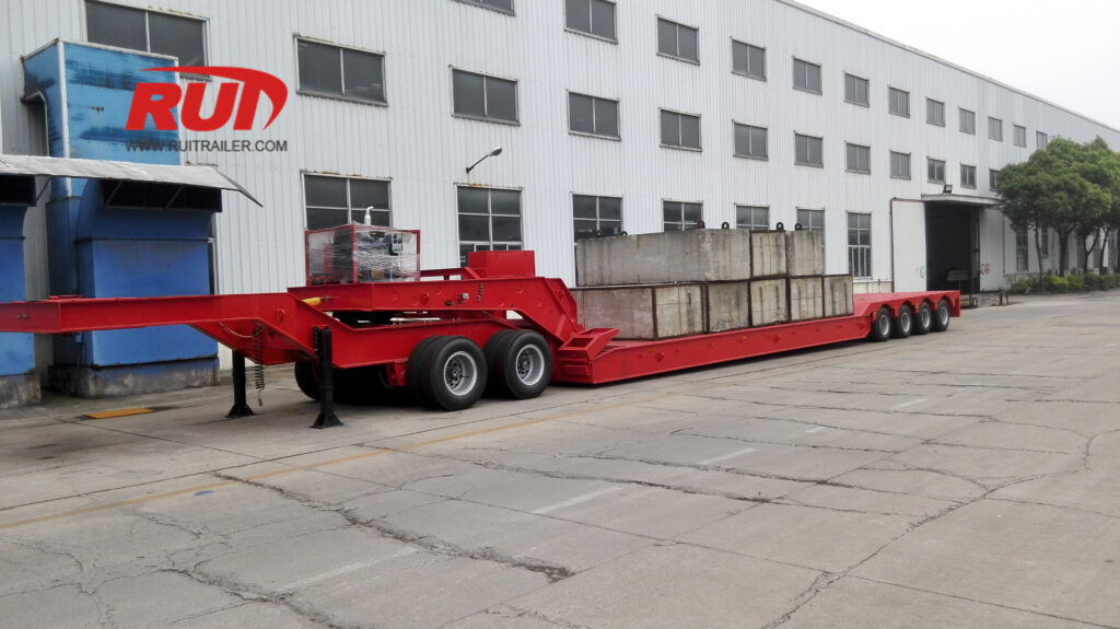 RGN Çıkarılabilir Burgu Römork Kılavuzu Özellikler ve Kullanımlar 80 ton hidrolik çıkarılabilir burgu römork testi