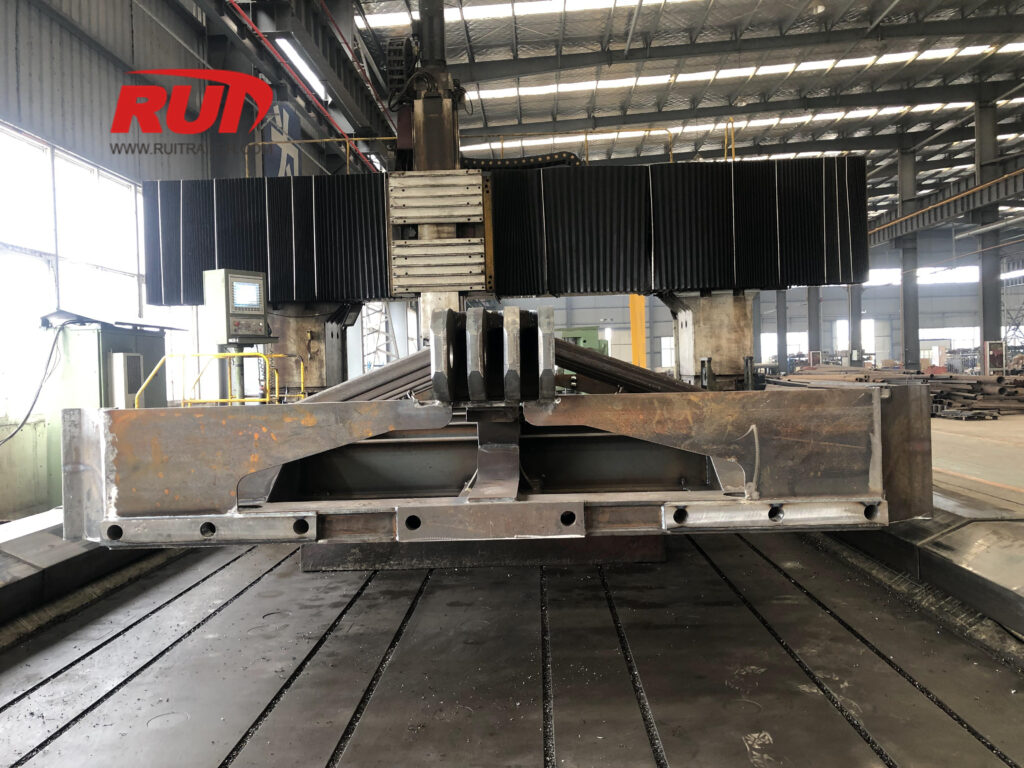 goldhofer modular trailer fabricate by cnc milling machine