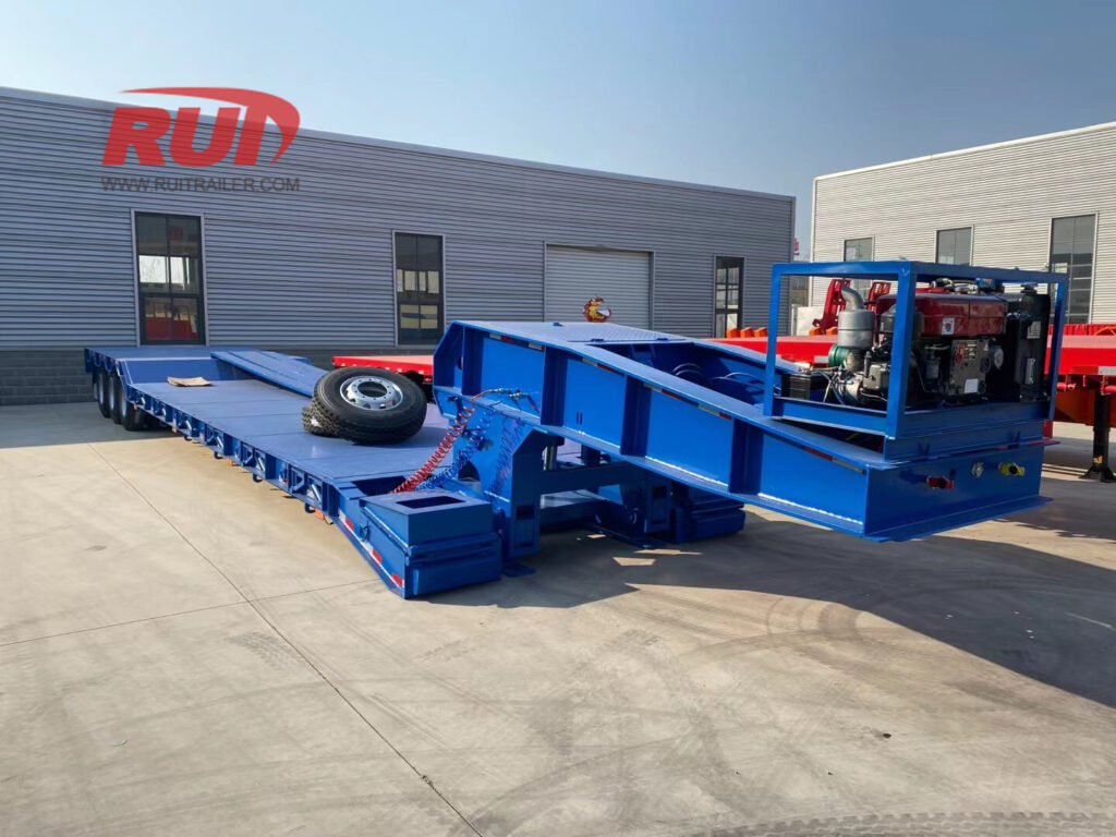 Remorque RGN à plateforme basse