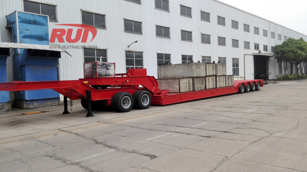 Remorque à tête d'attelage pliante hydraulique personnalisée par RUITRAILER