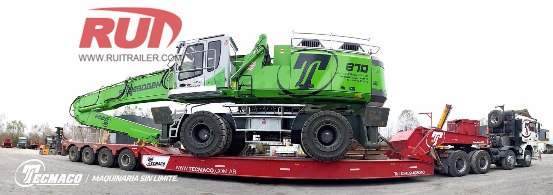 Dual Lane Trailer in Construction Industry