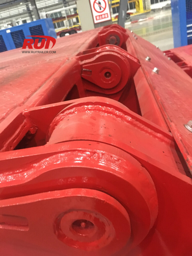 foldable hydraulic gooseneck low boy