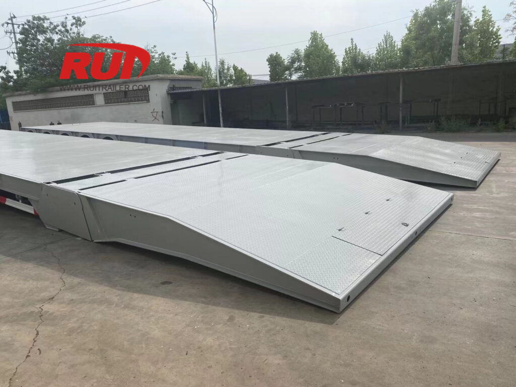 front loading low bed loading