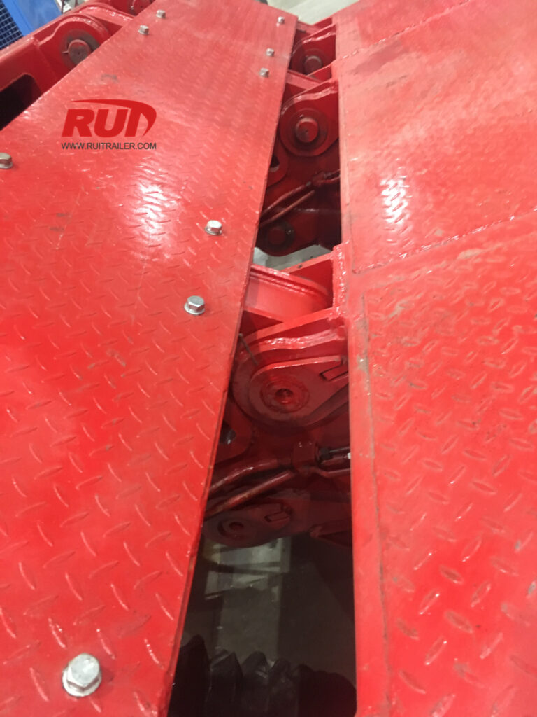 front loading low loader hydraulic gooseneck