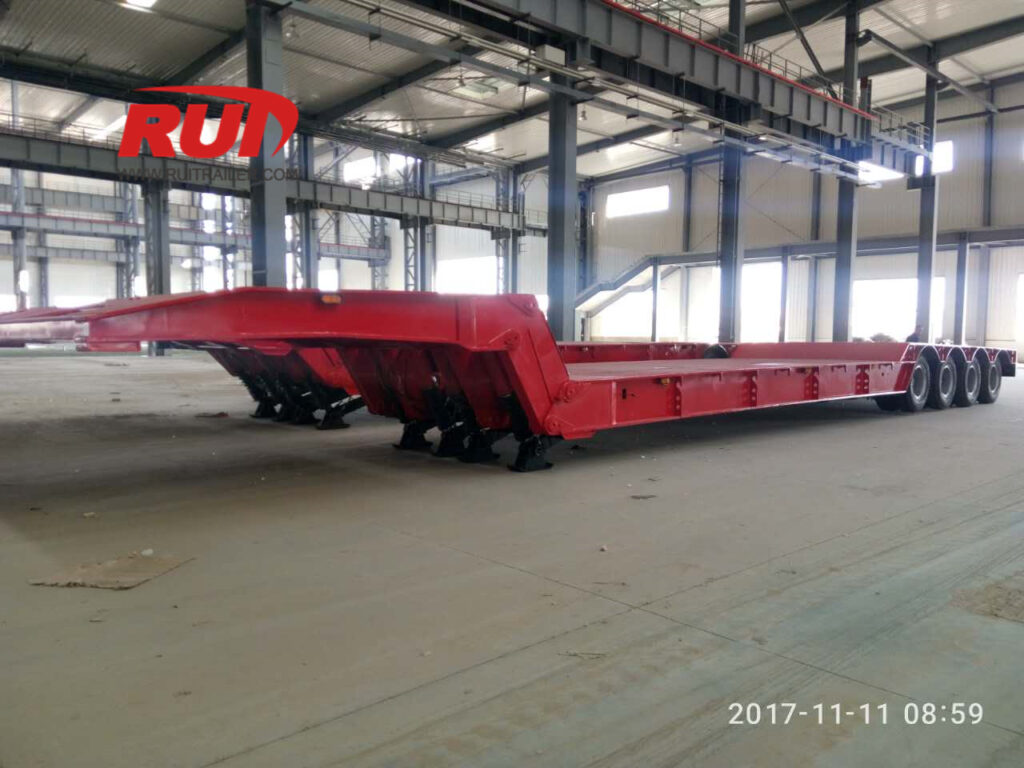 front loading lowboy trailer