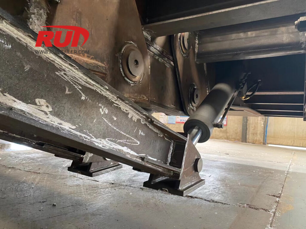 front loading trailer hydraulic leg