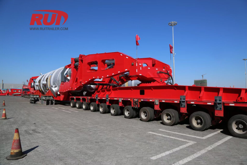 Application de la remorque Goldhofer dans l'industrie chimique