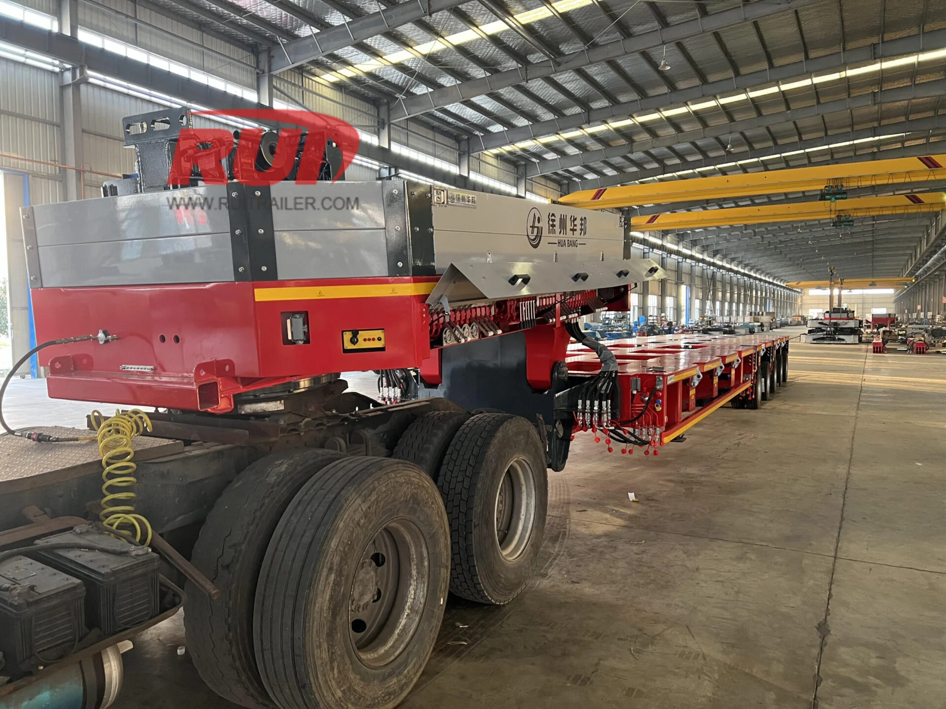 Heavy-duty modular trailer suited for load capacity