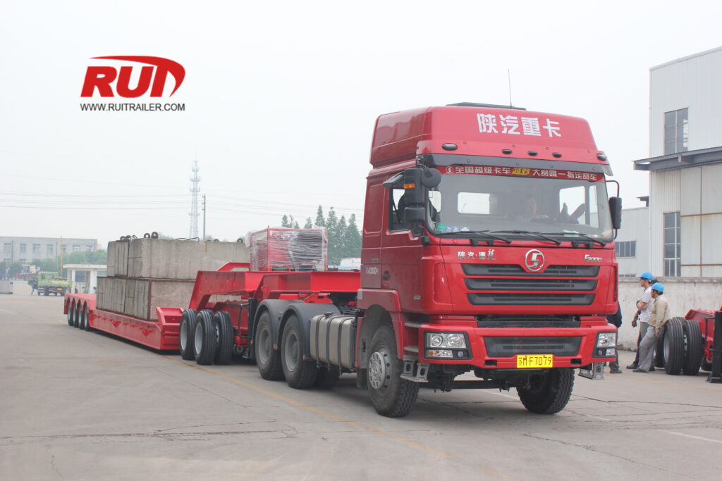 RGN Çıkarılabilir Burgu Römork Kılavuzu Özellikler ve Kullanımlar hidrolik çıkarılabilir boğazlı römork yükleme testi