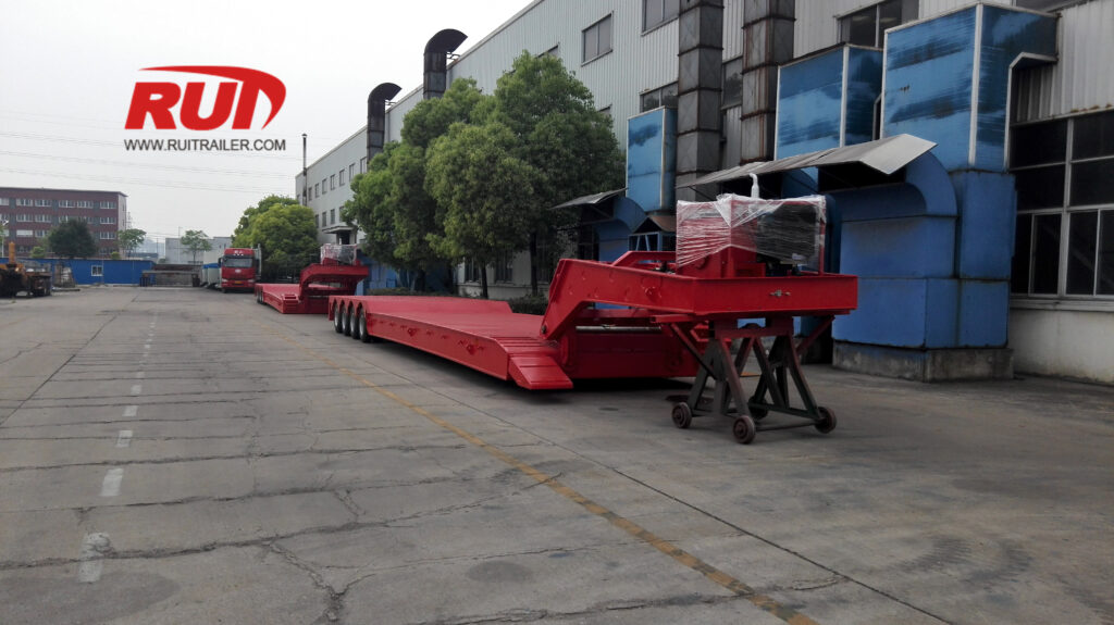 hydraulic removable gooseneck low loader trailer