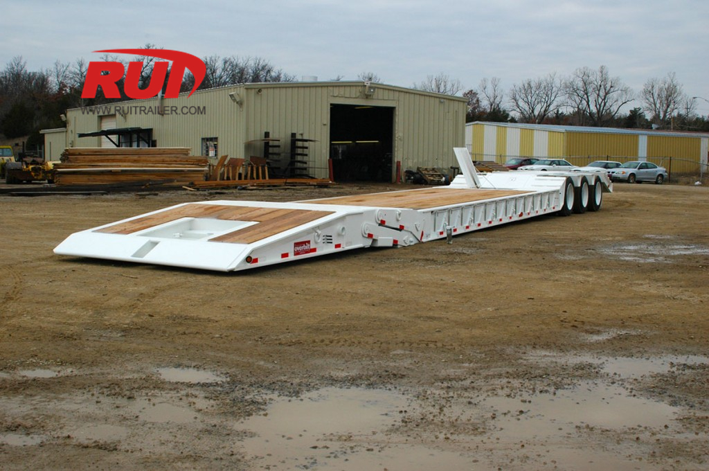 plywood floor front loading low loader