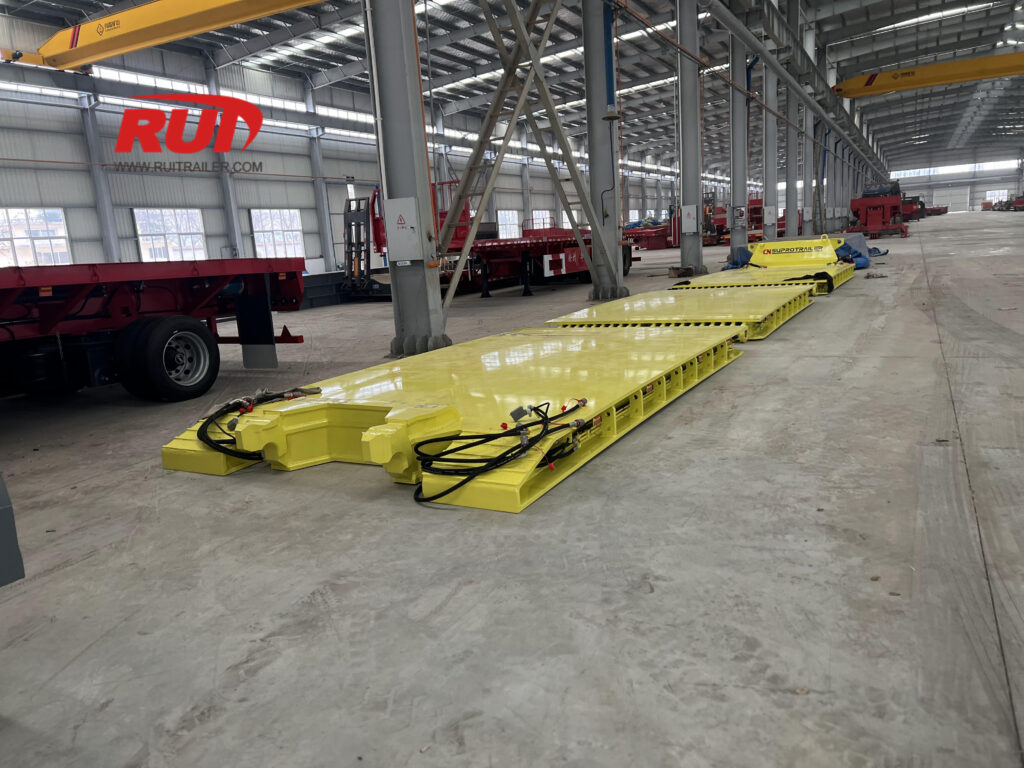 removable gooseneck for modular trailer