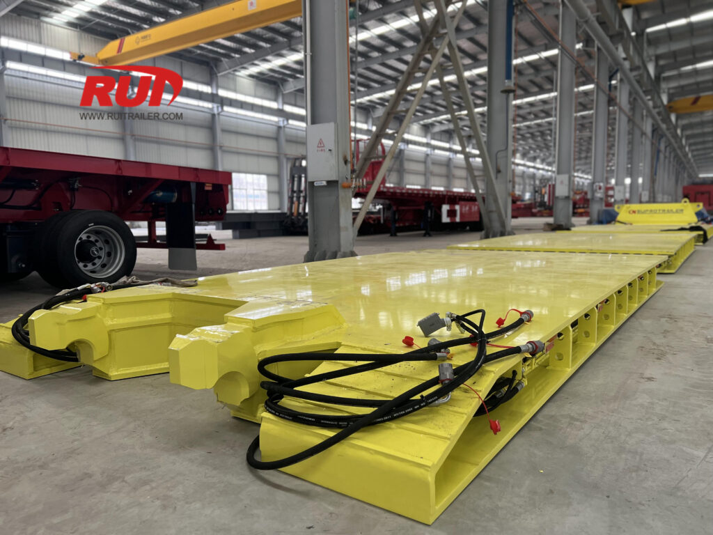 removable gooseneck trailer for goldhofer