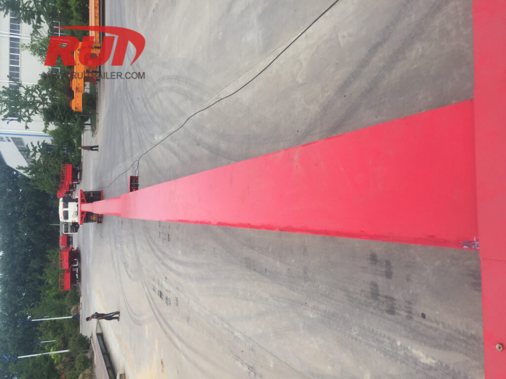 extendable trailer single beam stretch trailer