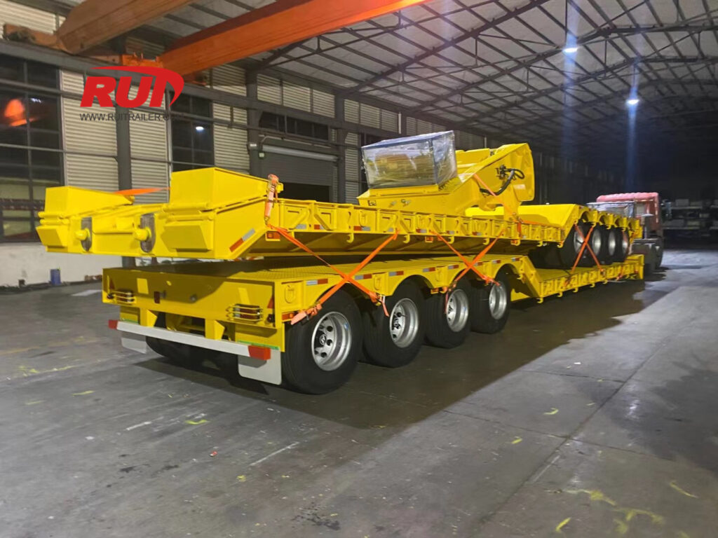 stacked removable gooseneck trailer for shipping