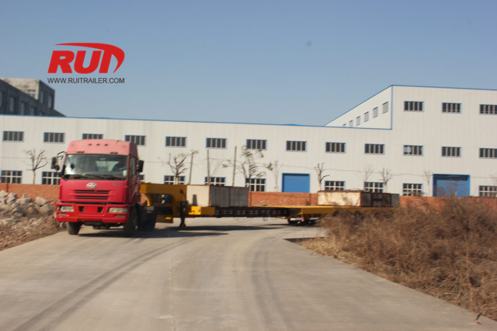 محاور التوجيه لمقطورة الحمولة الثقيلة ذات السرير المنخفض