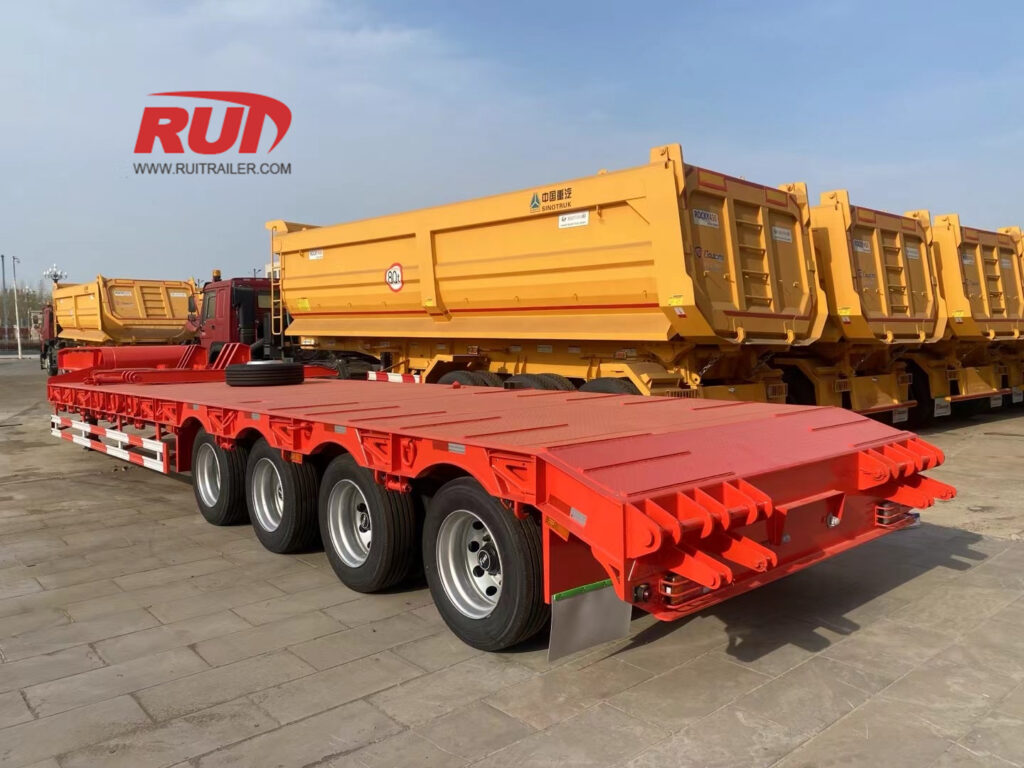 مقطورة مسطحة منخفضة السقف