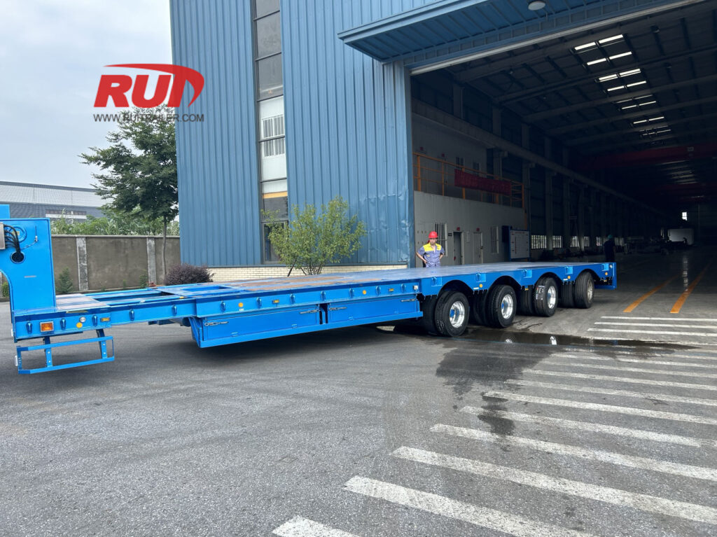 مقطورة مسطحة منخفضة السقف