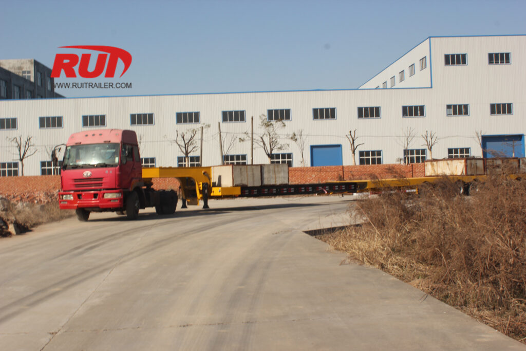 مقطورة الحمولة الثقيلة ذات الدوران القصير والشعاع الإشعاعي