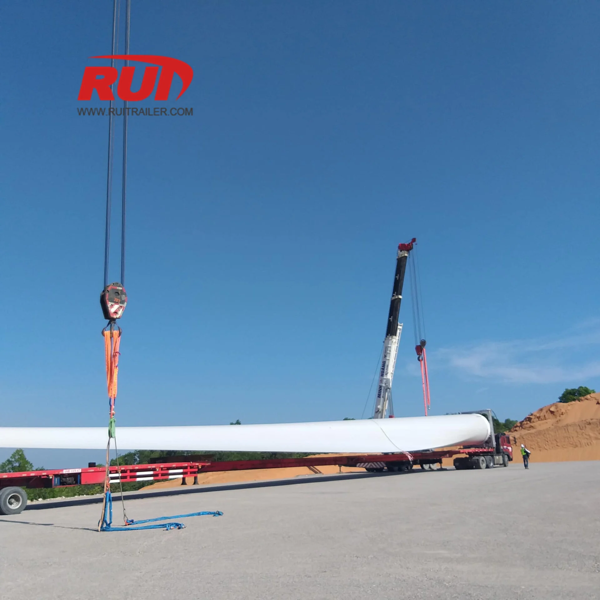 Windklingen-Träger Wind blade adapter manufacture for Vietnam project