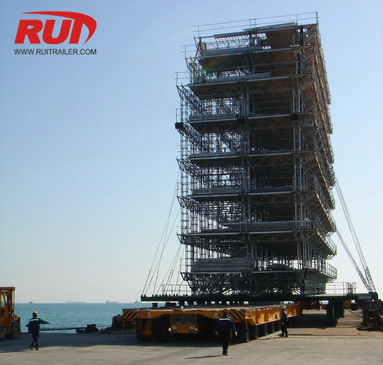 Hull segment transfer in shipyard drydock