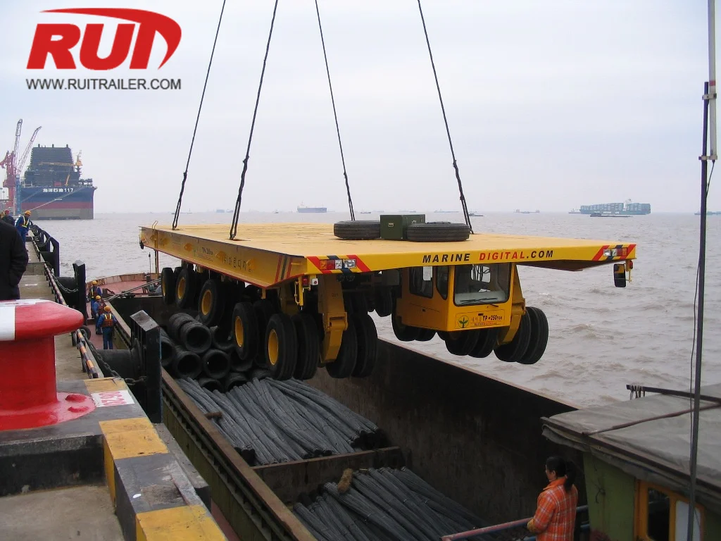 RUITRAILER customizable shipyard transporter for heavy ship block movement