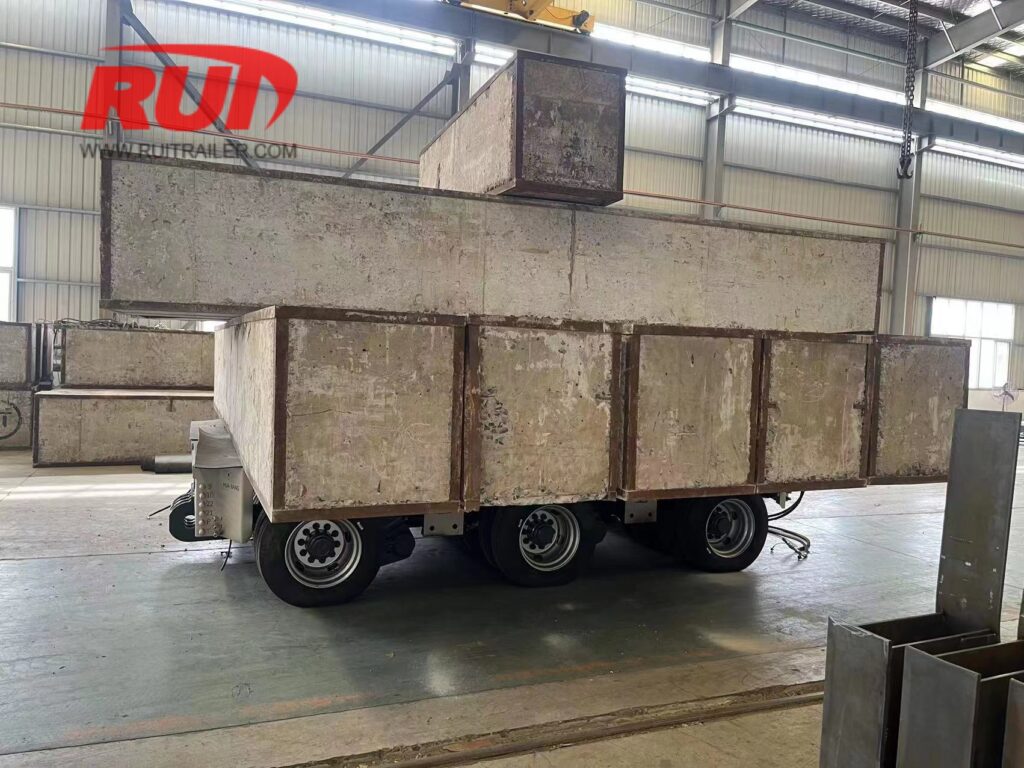 3 line module hydraulic modular trailer loading test for export