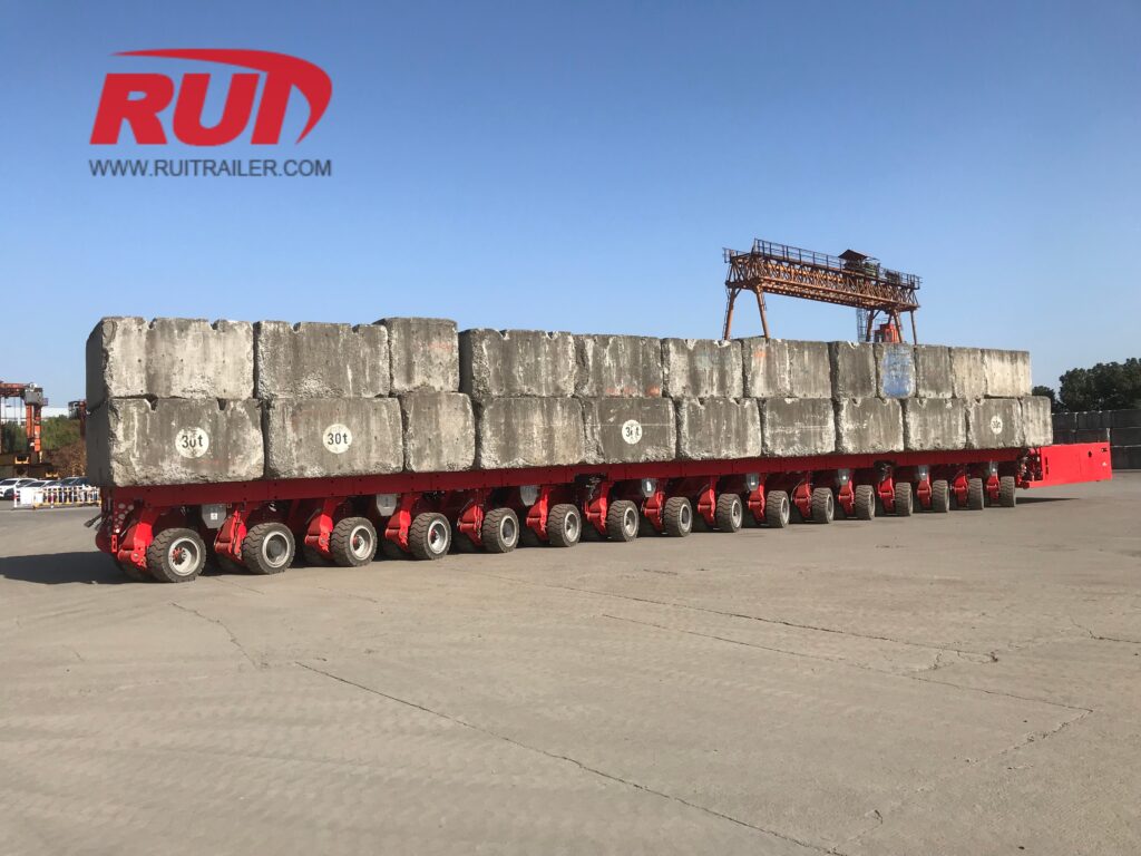 48 ton per axle spmts full loading test before delivery