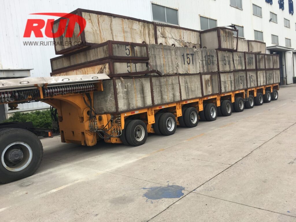 hbg1 modular trailer full loading test for argentina client