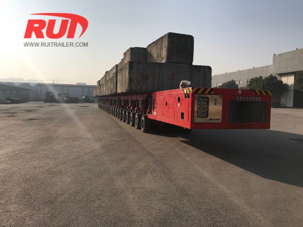 spmt loading test 48 ton per axle capacity