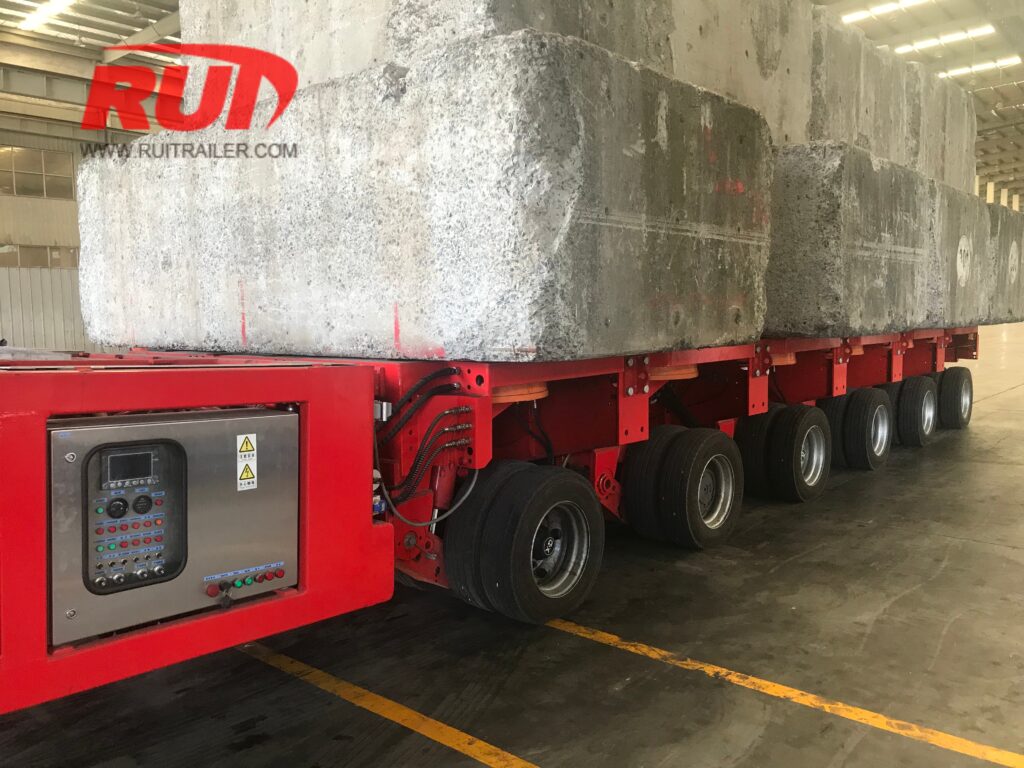 spt self propelled trailer loading test for vietnam