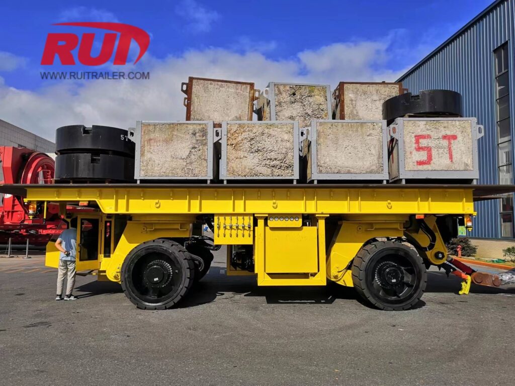 china shipyard transporter loading test before delivery
